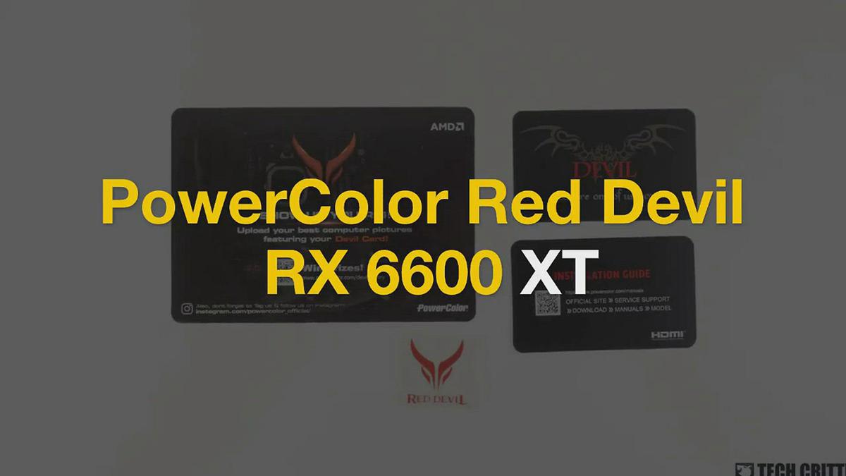'Video thumbnail for PowerColor Red Devil RX 6600 XT'