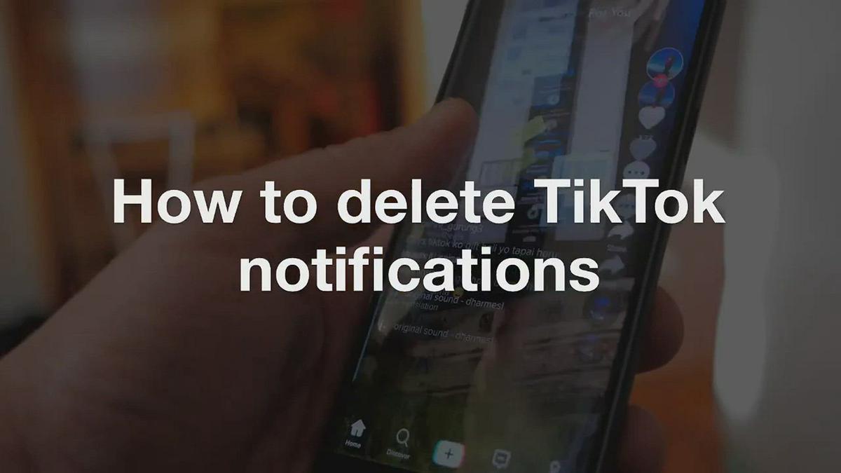 'Video thumbnail for How to delete TikTok notifications'