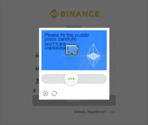 Register on the Binance Exchange the process