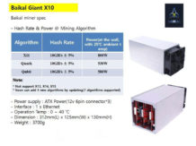 Baikal giant x10 Mining - Review Profitability Specifications