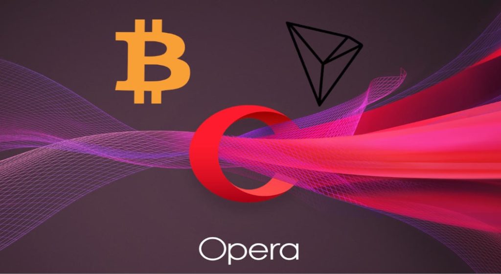 Bitcoin and Tron added in the Opera browser on the Android version
