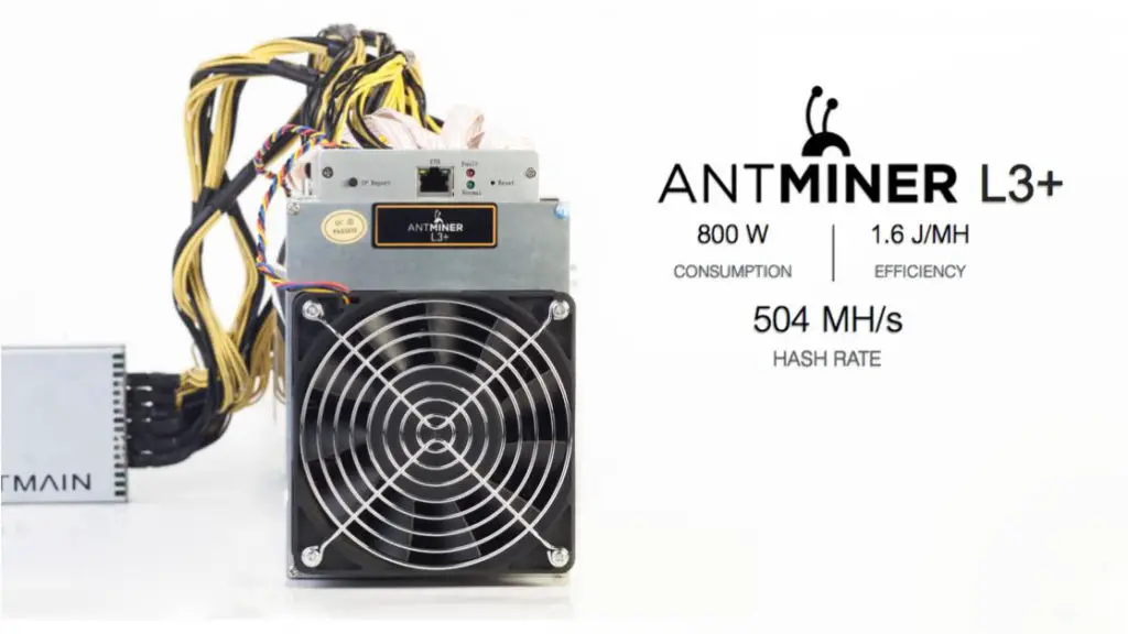 Features and characteristics of Antminer L3 +