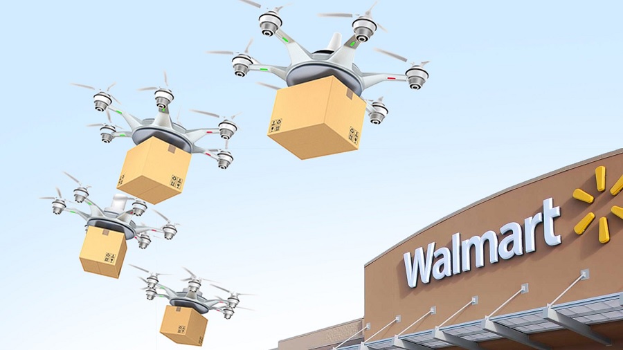 Walmart patented blockchain drone communication system