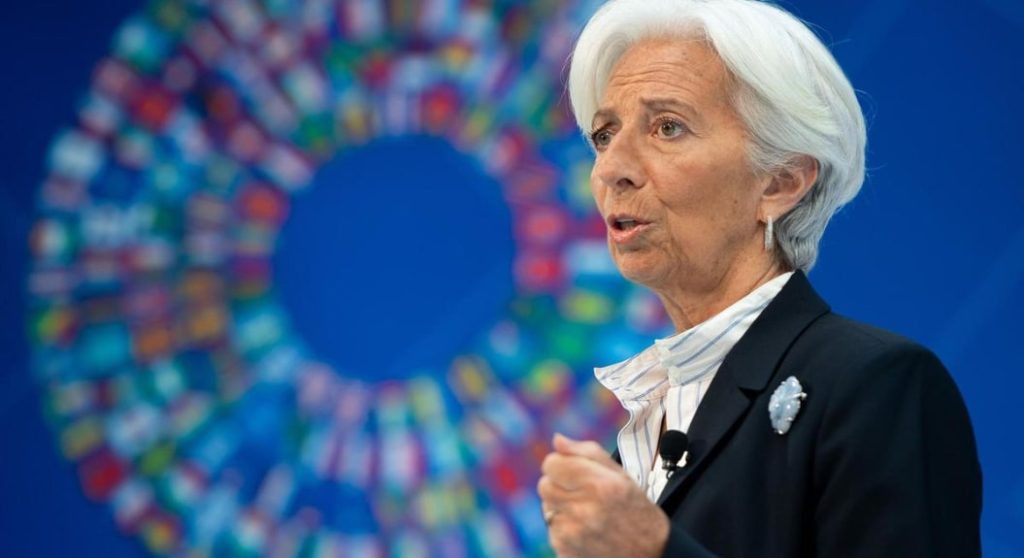 The appointed governor of the European Central Bank, Christine Lagarde