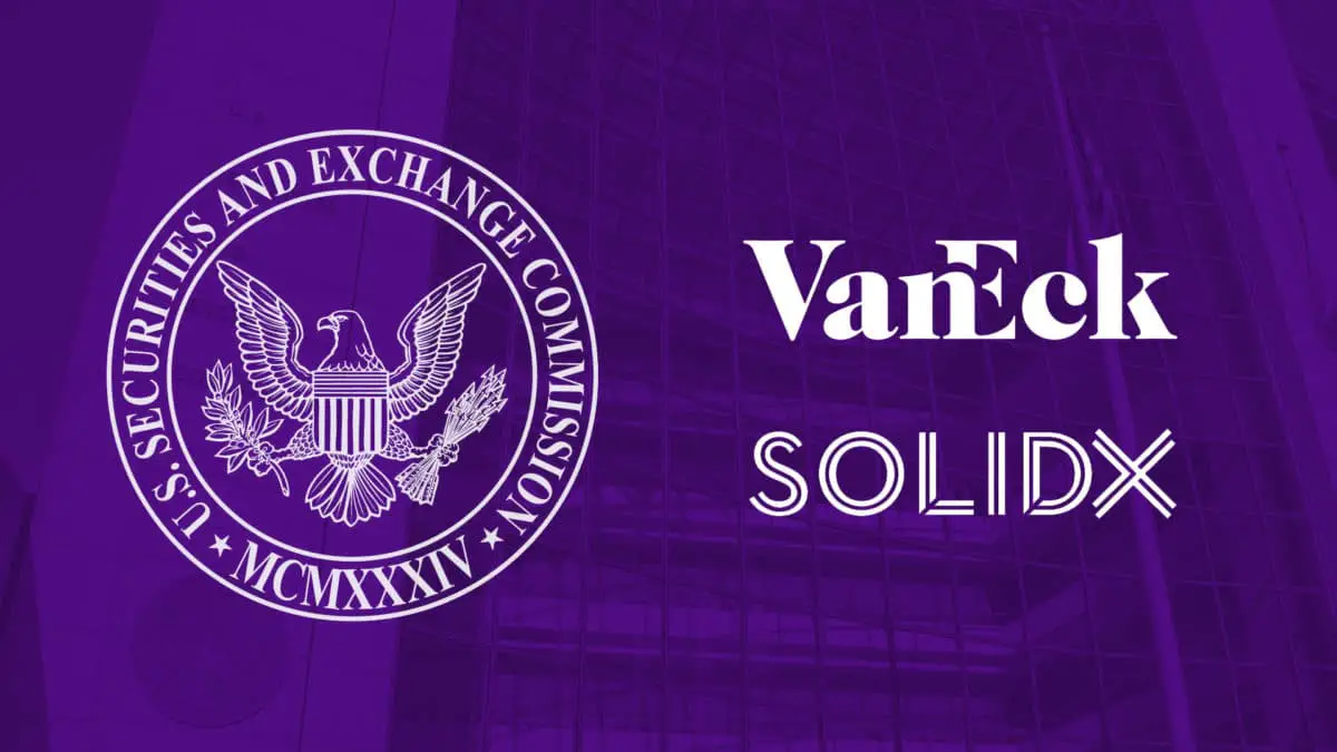 VanEck and SolidX withdrew their Bitcoin ETF proposal