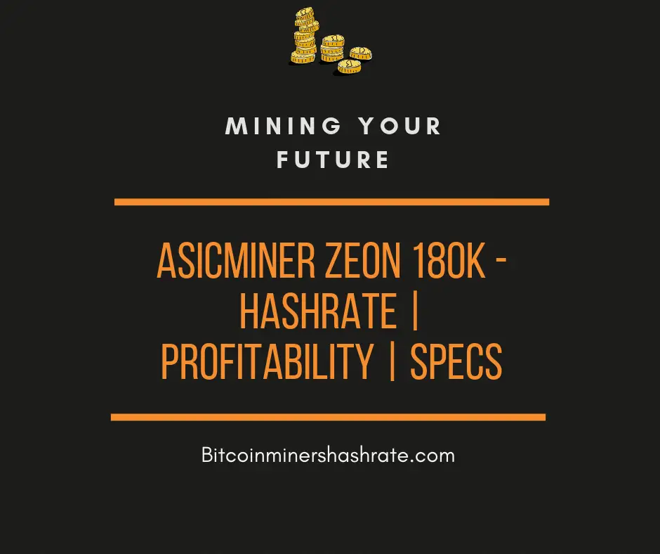 ASICminer Zeon 180K - Hashrate Profitability Specs