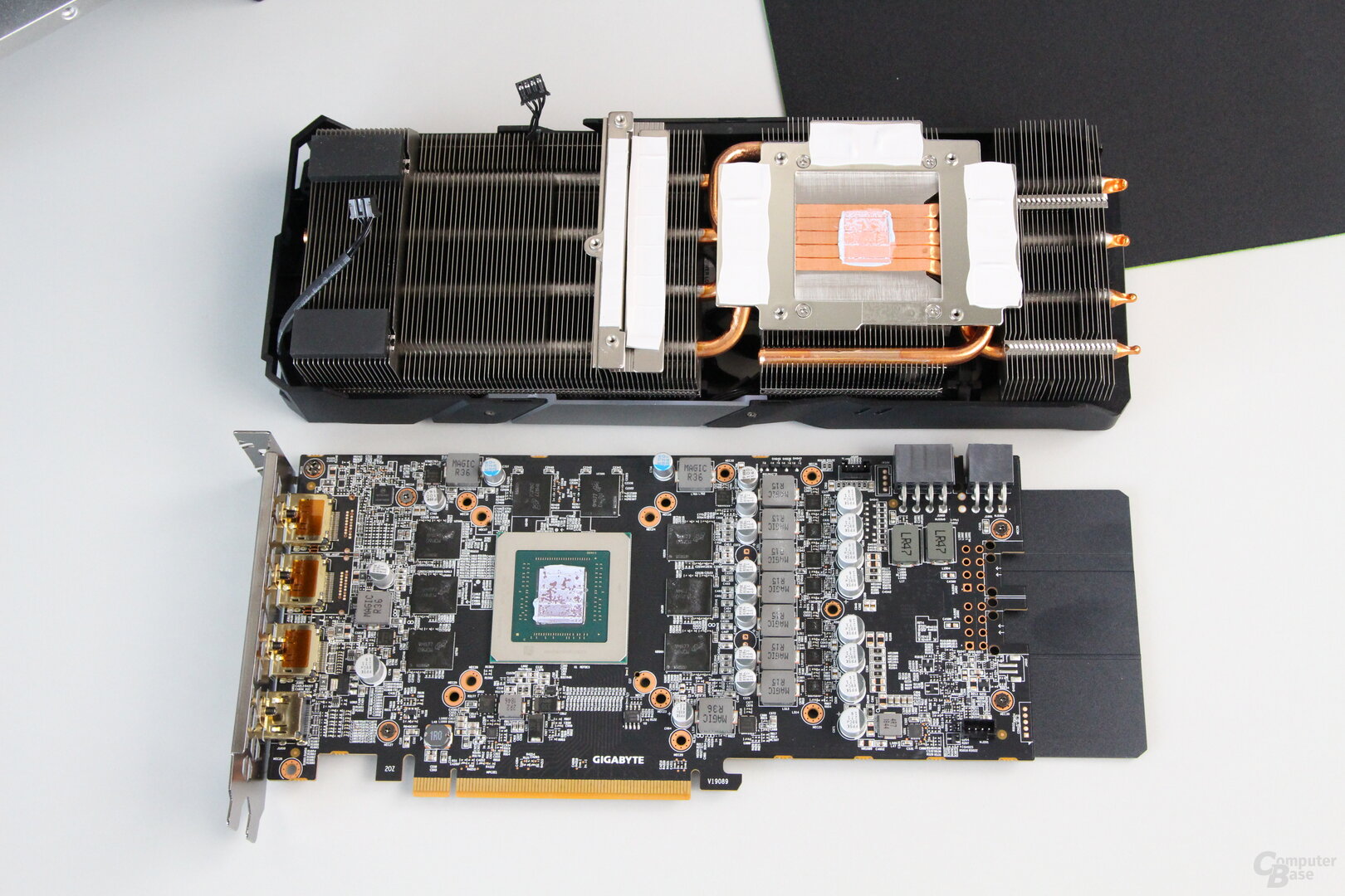 Cooler of the Gigabyte Radeon RX 5700 XT Gaming OC