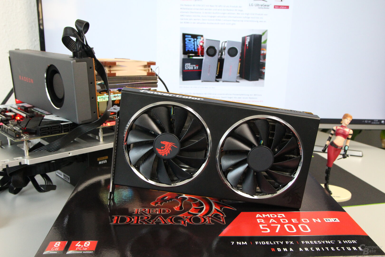 The PowerColor Radeon RX 5700 Red Dragon in the test