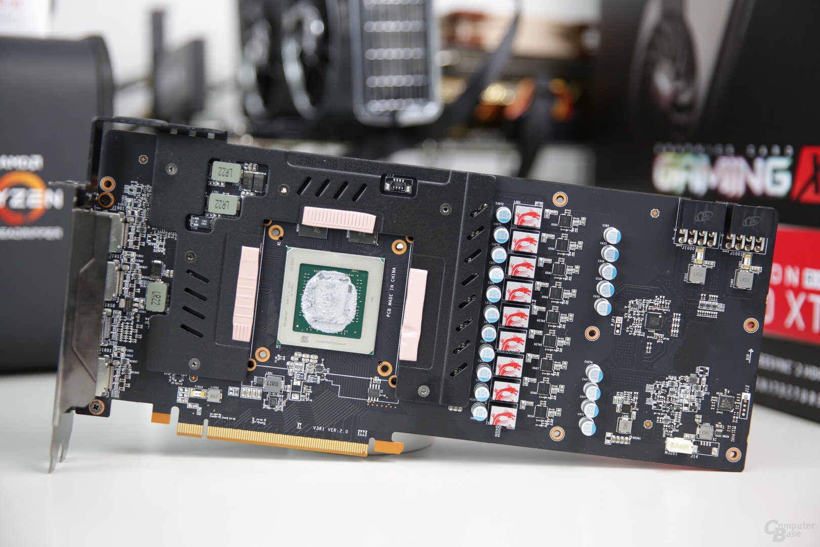The PCB of the MSI Radeon RX 5700 XT Gaming X