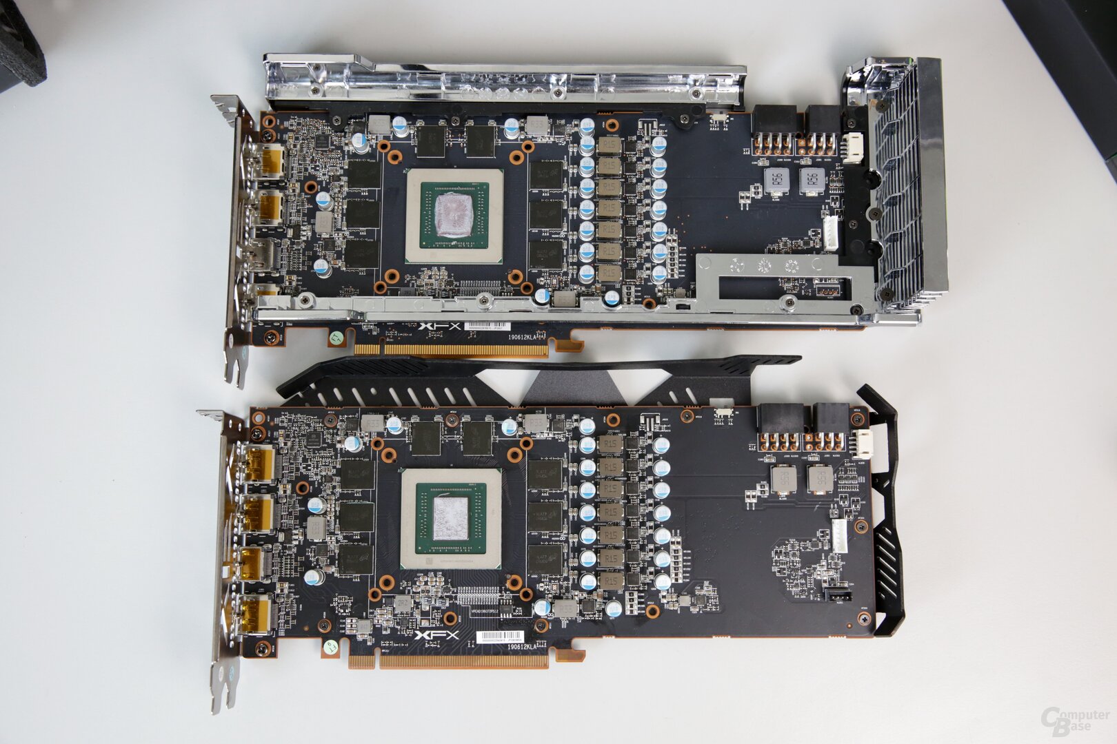 The PCB of RAW2 (below) and THICC2 (above) is almost identical
