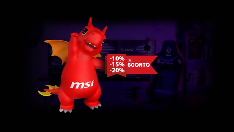 MSI presents its official Online Store: up to 20% discount on the first purchase