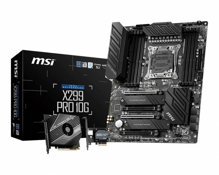 MSI, three new X299 motherboards for the new Core X 10000