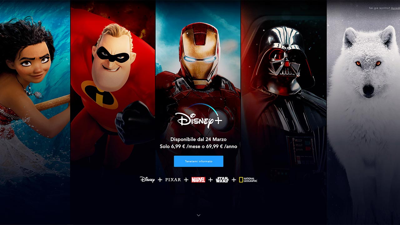 Disney +: the new streaming service officially reveals the release date in Italy. Here's when