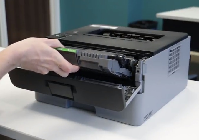 Change laser printer toner