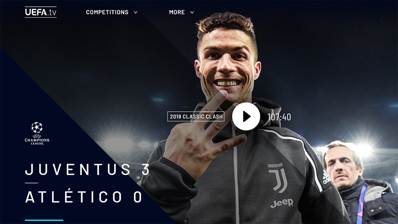 Uefa.tv: the great classics in free streaming, now also on Apple TV, Android TV and Amazon FireTV