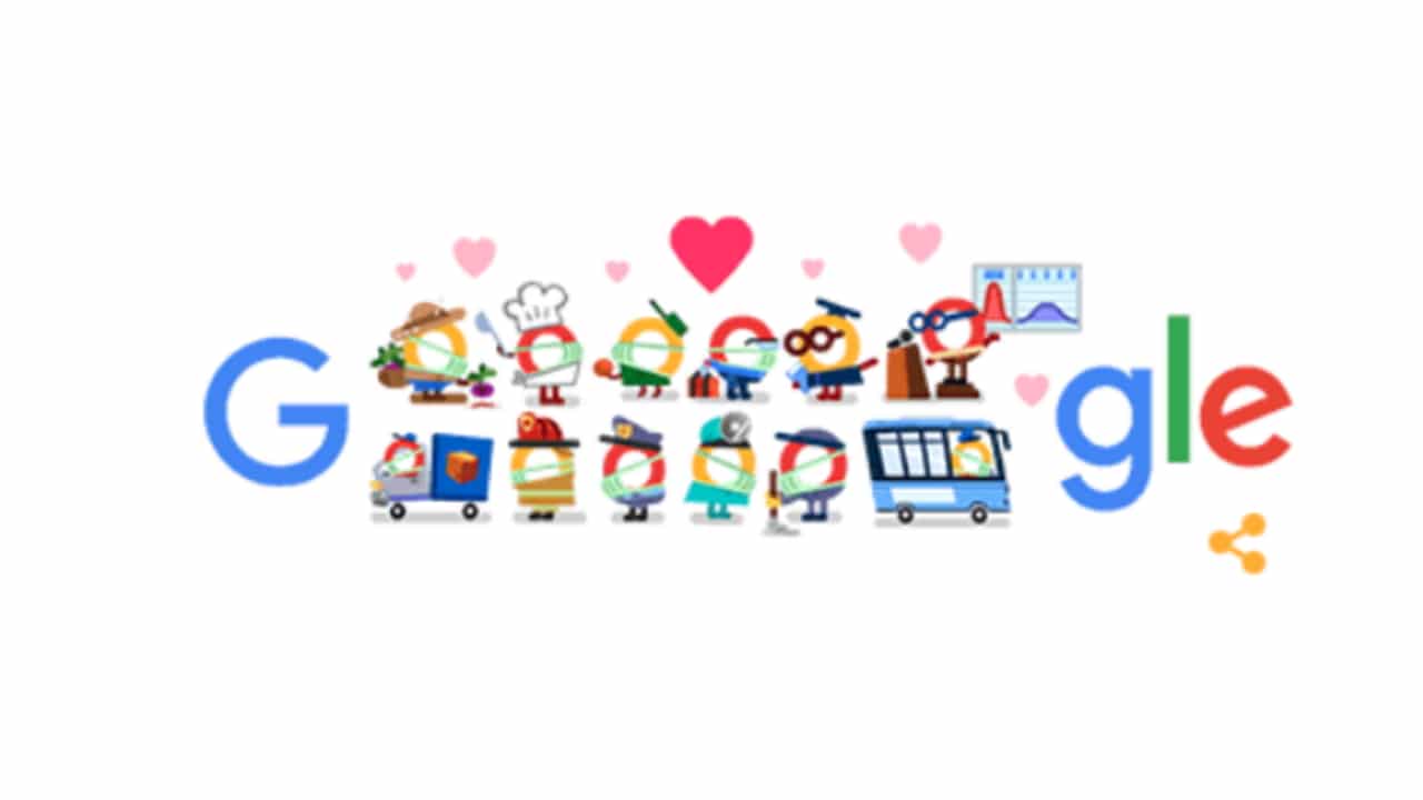 Coronavirus: Google dedicates Doodle to who is helping during the emergency