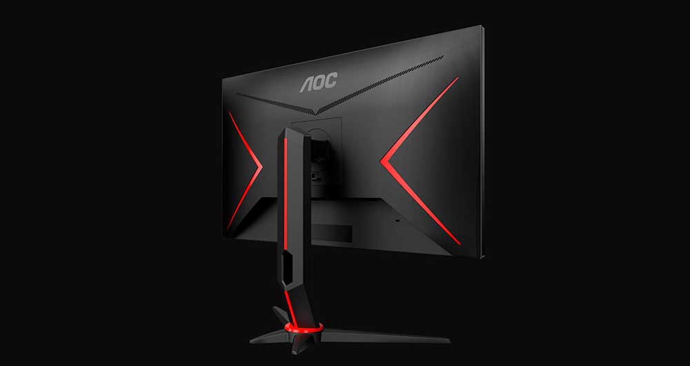 aoc monitor from behind