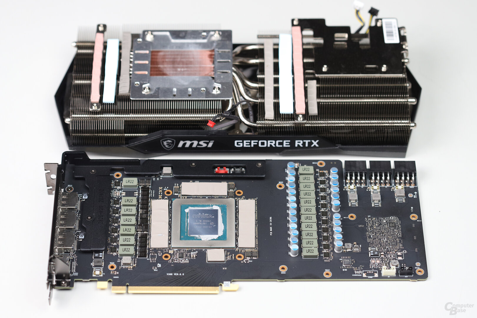 PCB and cooling system of the MSI Gaming X Trio