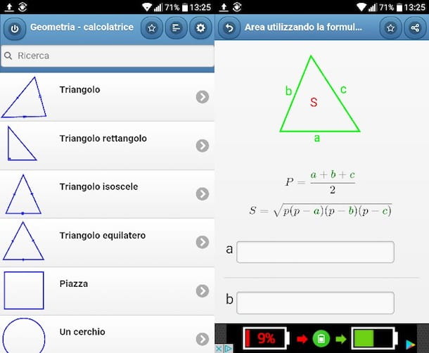 App for solving geometry problems