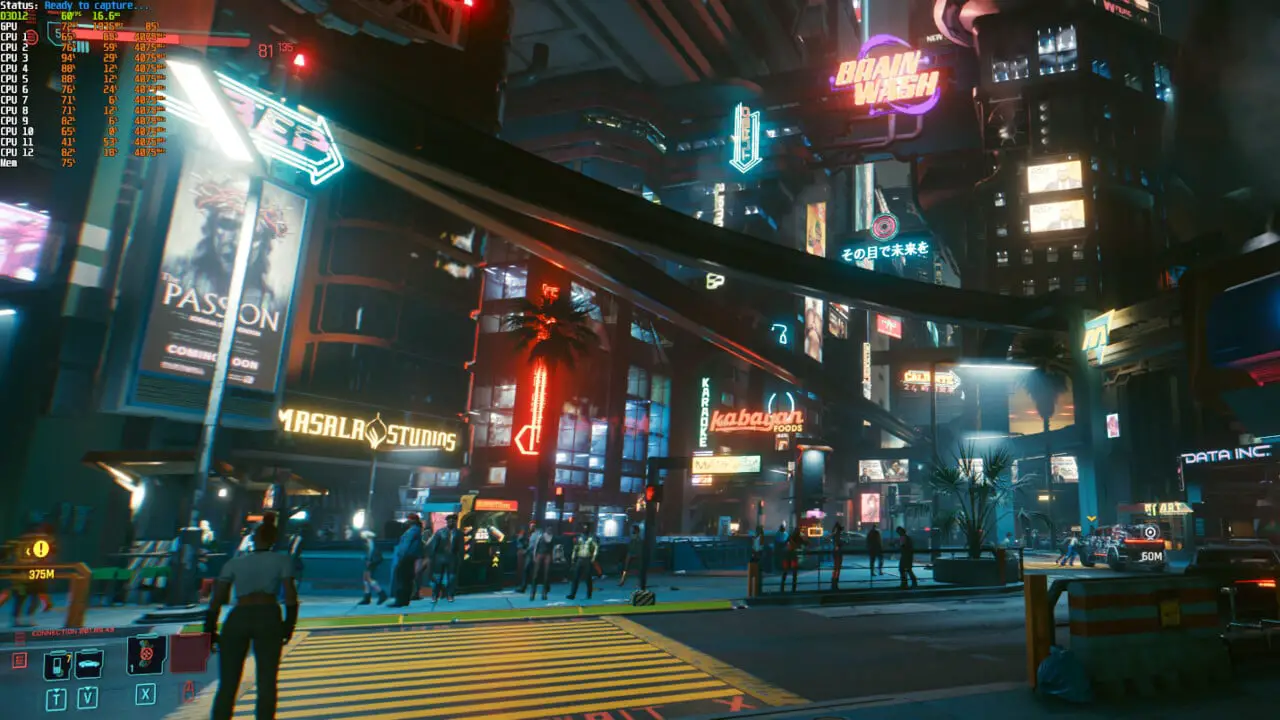 Cyberpunk 2077: Die Community testet GPUs und CPUs in Night City