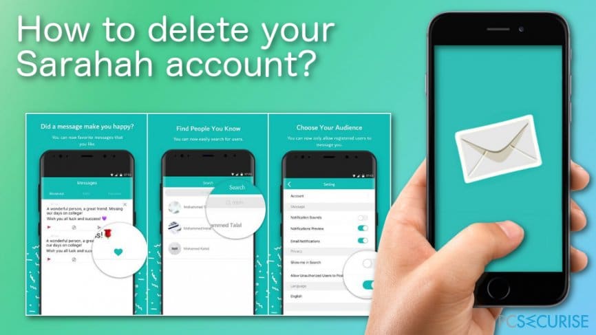 How to delete your Sarahah account