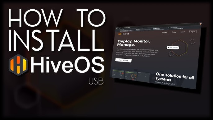 Installation: Hive OS 2.0 for mining on a USB flash drive