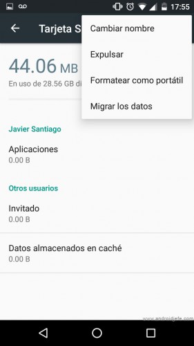 android 6 increase internal memory sd settings
