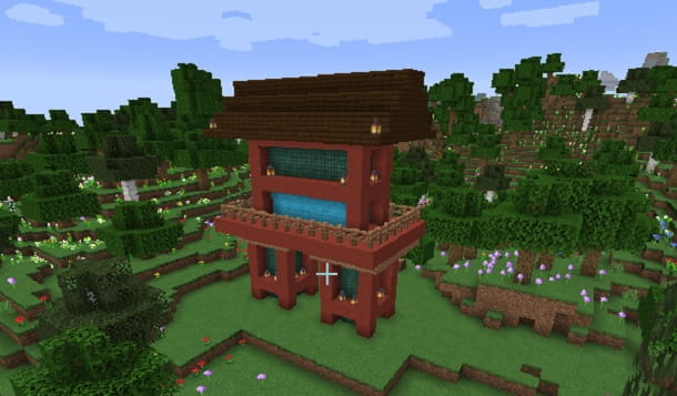 How to make a Japanese temple in Minecraft