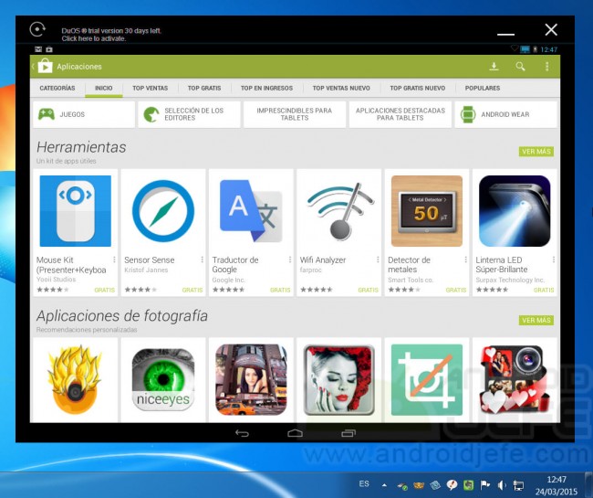 duos instalar android windows apps