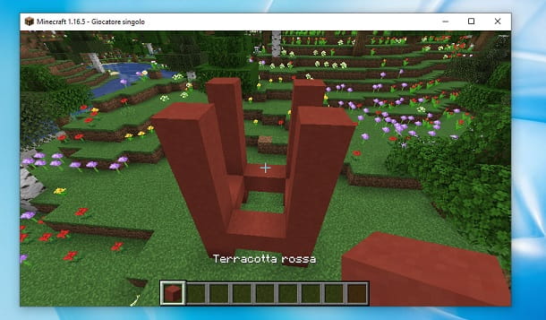 Minecraft red terracotta columns