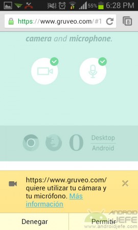gruveo android allow