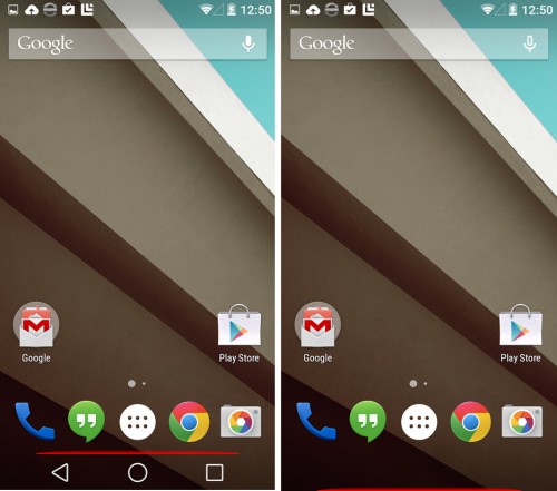 Hide show bottom bar with a simple "swipe" in Android