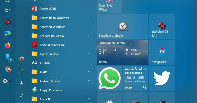 Activate the new Start menu in Windows 10