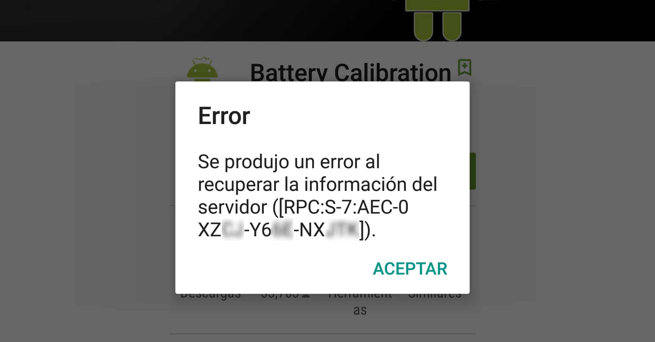 Solución al problema de la Play Store «Se produjo un error cuando se recuperaba la información del servidor»