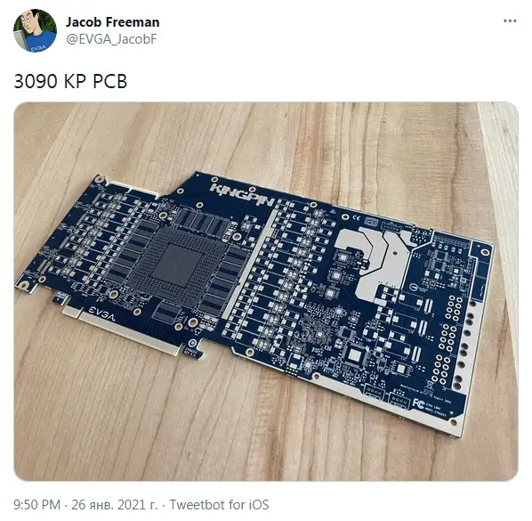 EVGA reveals GeForce RTX 3090 KINGPIN PCB and hints at giveaway