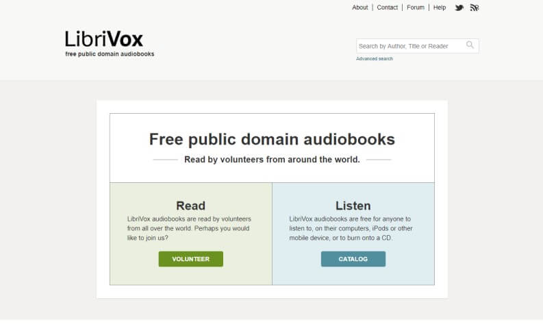 Free audiobooks also in Italian on LibriVox
