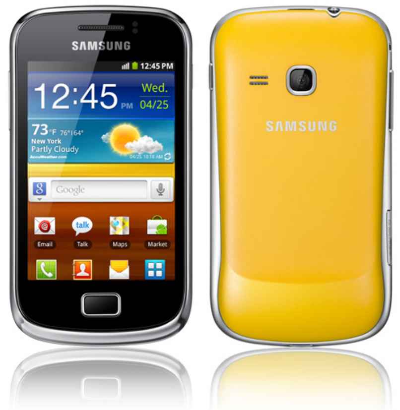 celular android amarillo