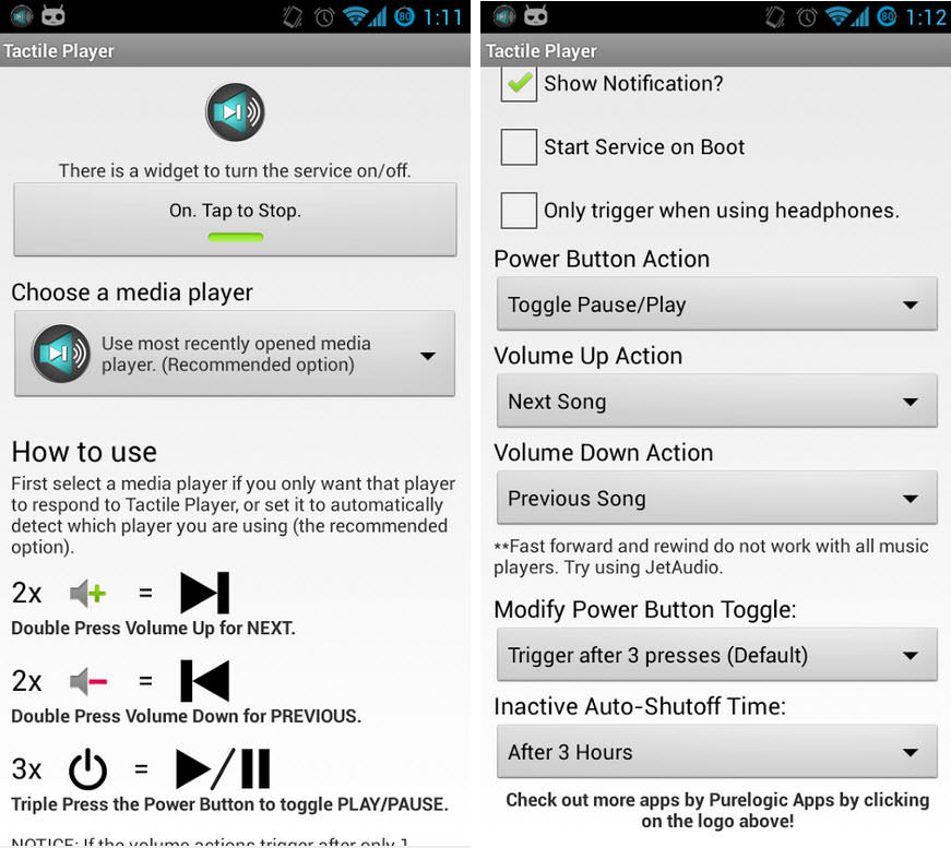 Tactile Player Music Control v3.0.1