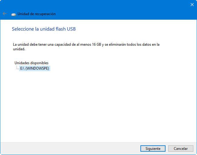 How to create a USB recovery drive for Windows 10 32