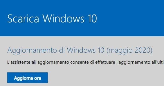 Update Windows 10 by downloading the May 2020 Update 2004