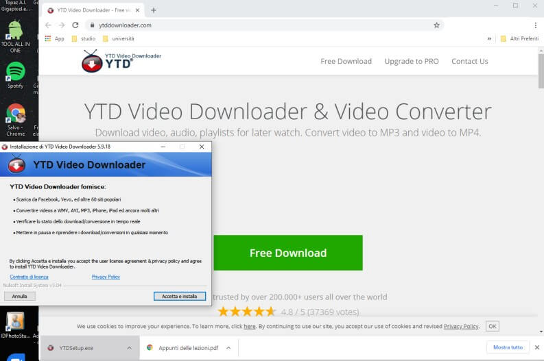Download and install YTD Video Downloader