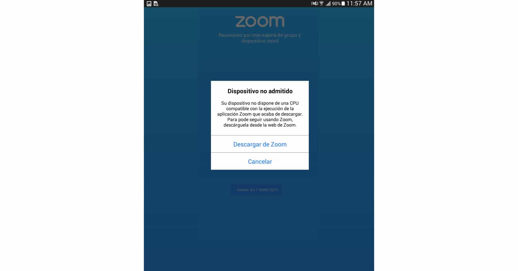 Cómo usar Zoom en Android 4.4 o inferior