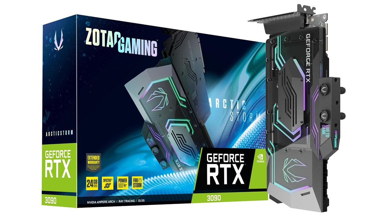 Zotac unveils the GeForce RTX 3090 ArcticStorm with pre-installed waterblock