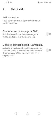 sms signal settings