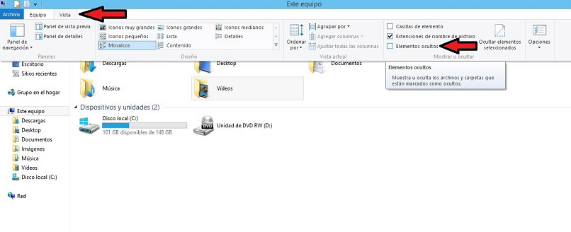 windows folder options