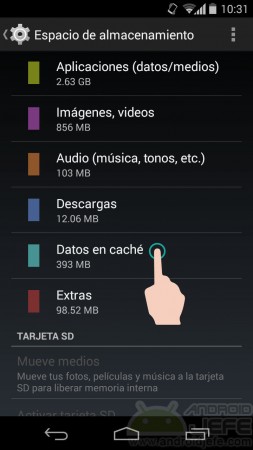 clear all android cache