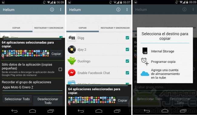 backup android apps helium