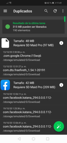 remove duplicate files android