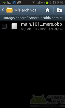 insufficient space with available obb storage