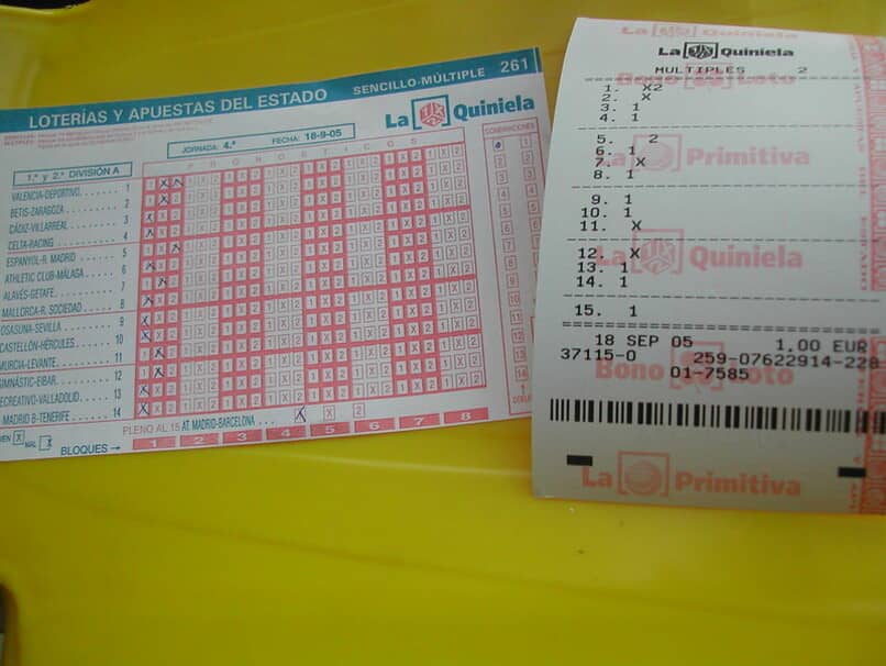 table and receipt of pools made in lotteries and state bets